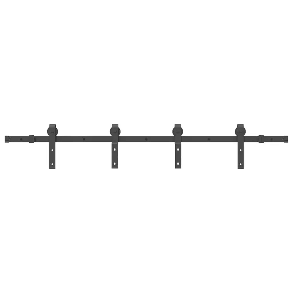 Sliding Door Hardware Kit 183cm Steel Track Rail System for Interior Doors