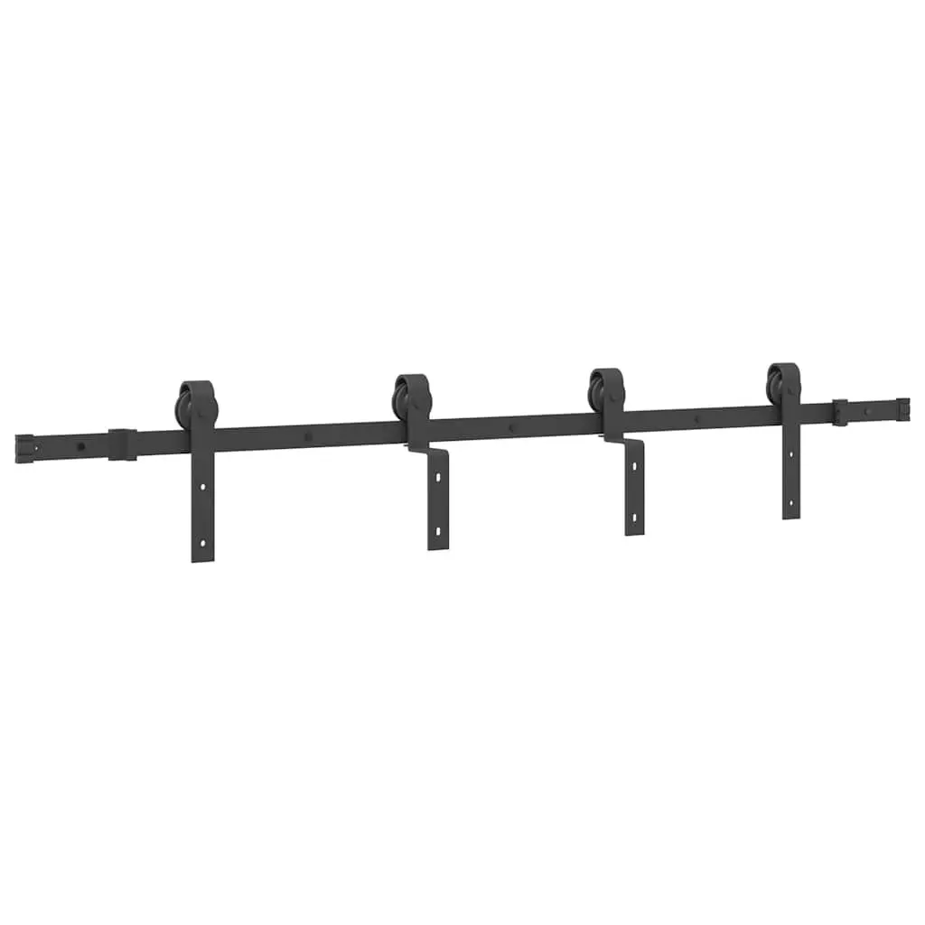 Sliding Door Hardware Kit 183cm Steel Track Rail System for Interior Doors
