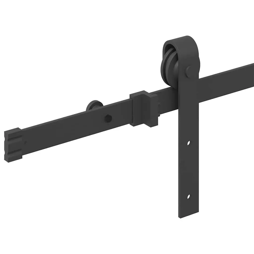 Sliding Door Hardware Kit 183cm Steel Track Rail System for Interior Doors