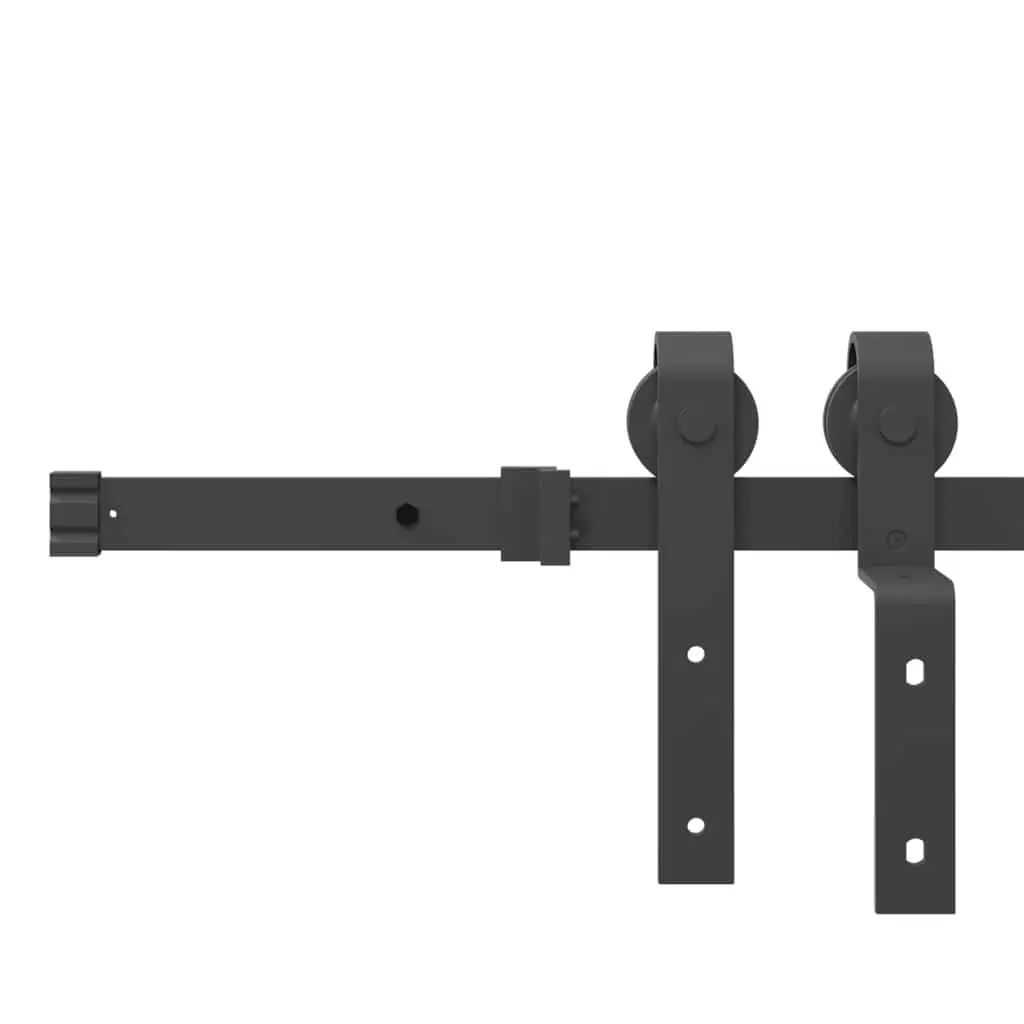 Sliding Door Hardware Kit 183cm Steel Track Rail System for Interior Doors
