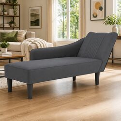Specifications of Dark Grey Velvet Chaise Lounge Sofa