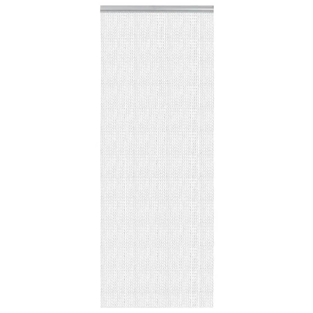 Chain Door Fly Screen Insect Barrier Curtain 80x212 cm Silver Aluminium