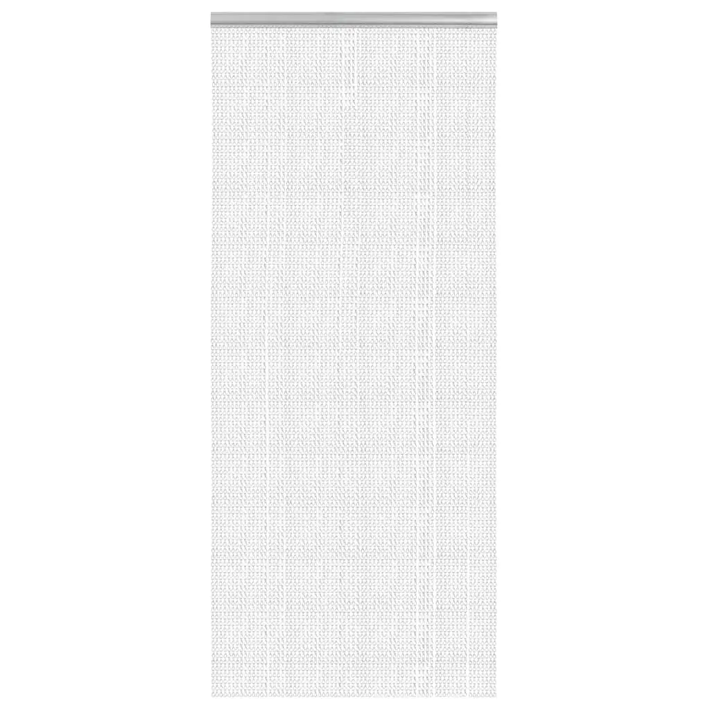 Chain Door Fly Screen 90x200cm Silver Aluminium Insect Barrier Curtain