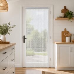 Chain Door Fly Screen Dimensions: 90x220 cm Silver
