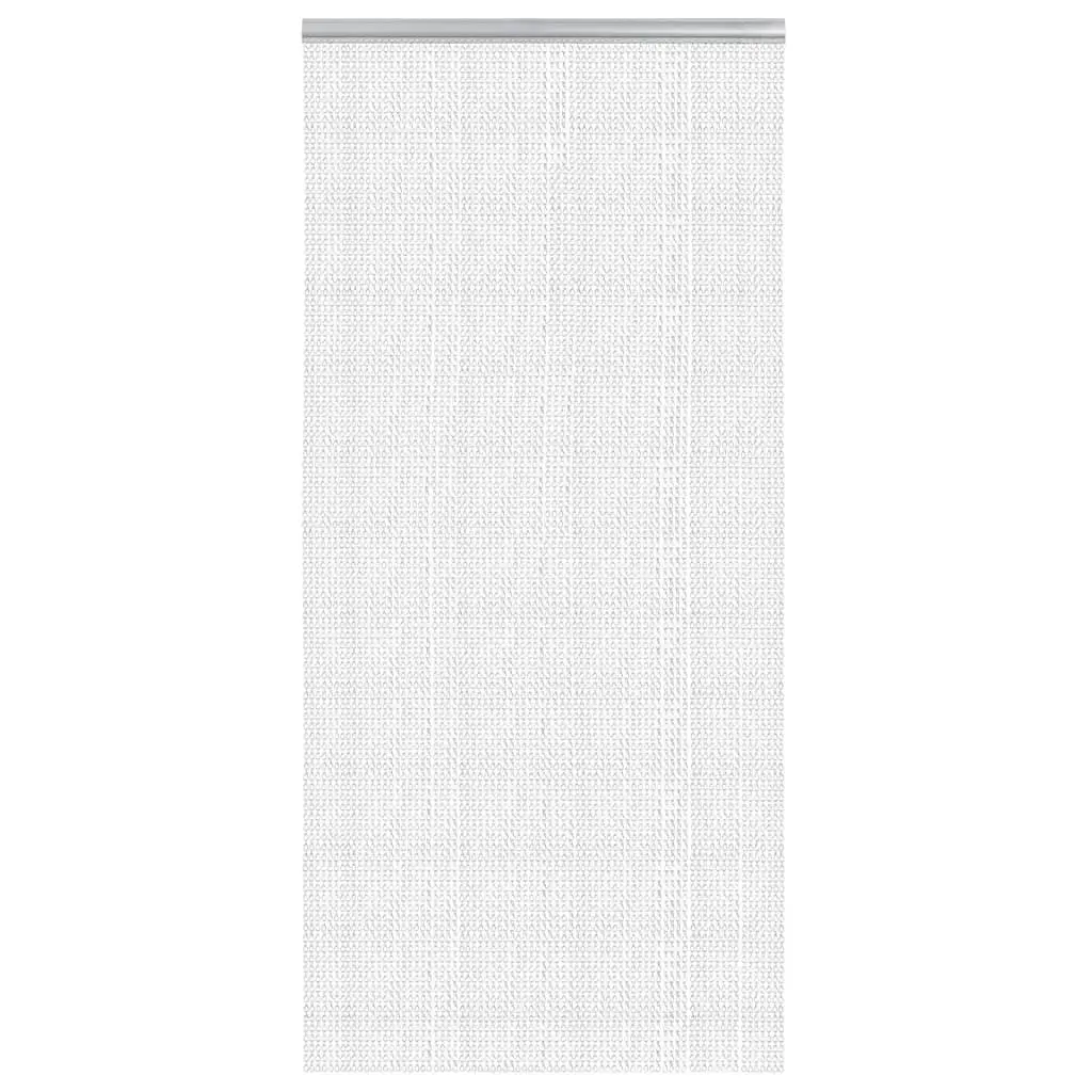 Chain Door Fly Screen 100x200 cm Aluminium Silver Adjustable Insect Barrier