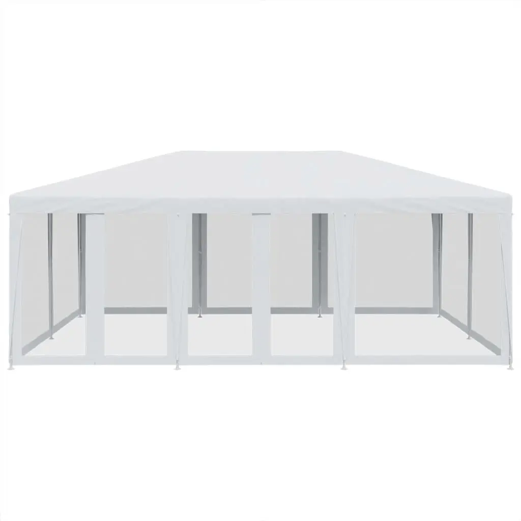 6x4m White Party Tent with Water-Resistant Roof
