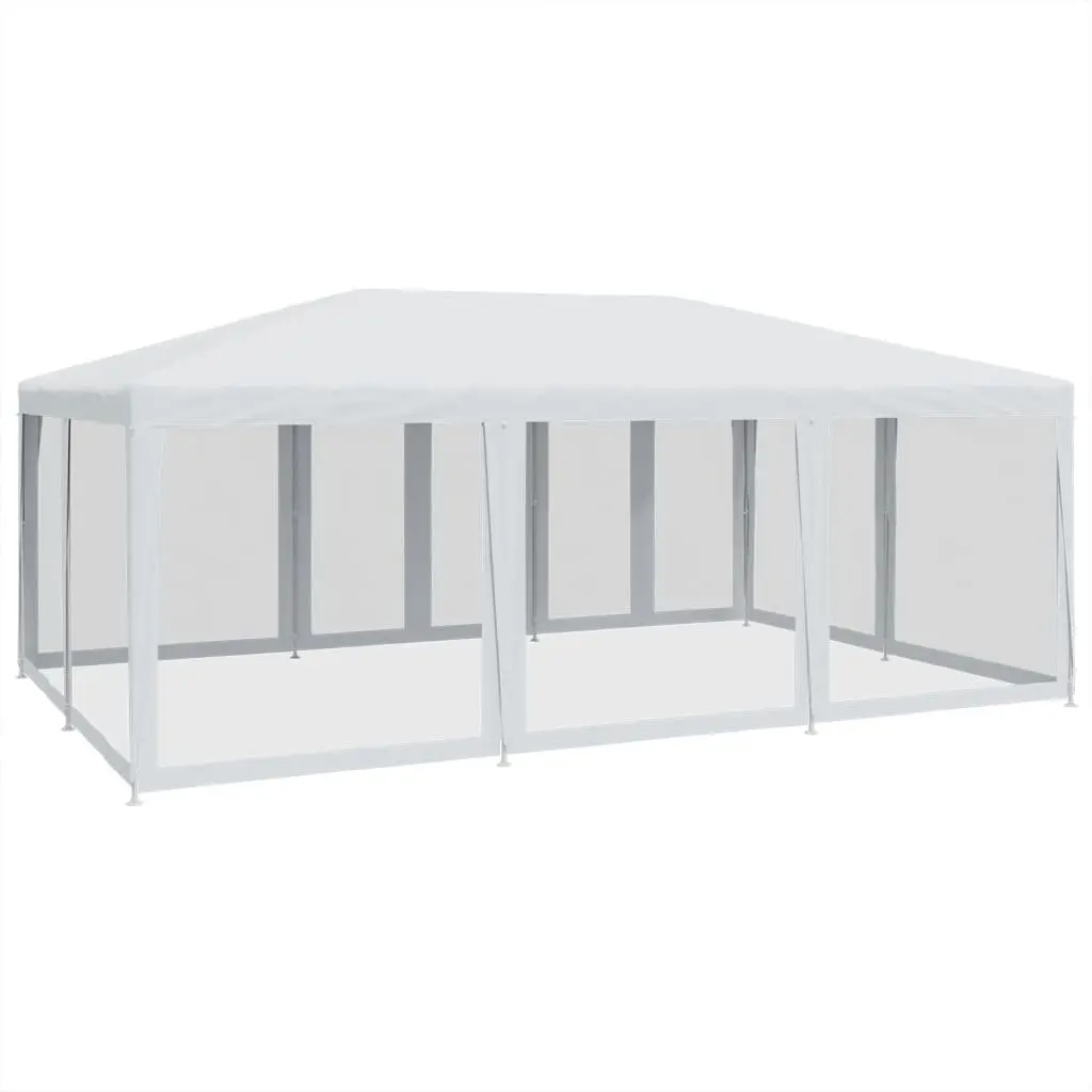 6x4m White Party Tent with Water-Resistant Roof