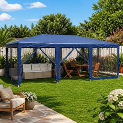 Specifications for 6x4m Blue Outdoor Gazebo Tent