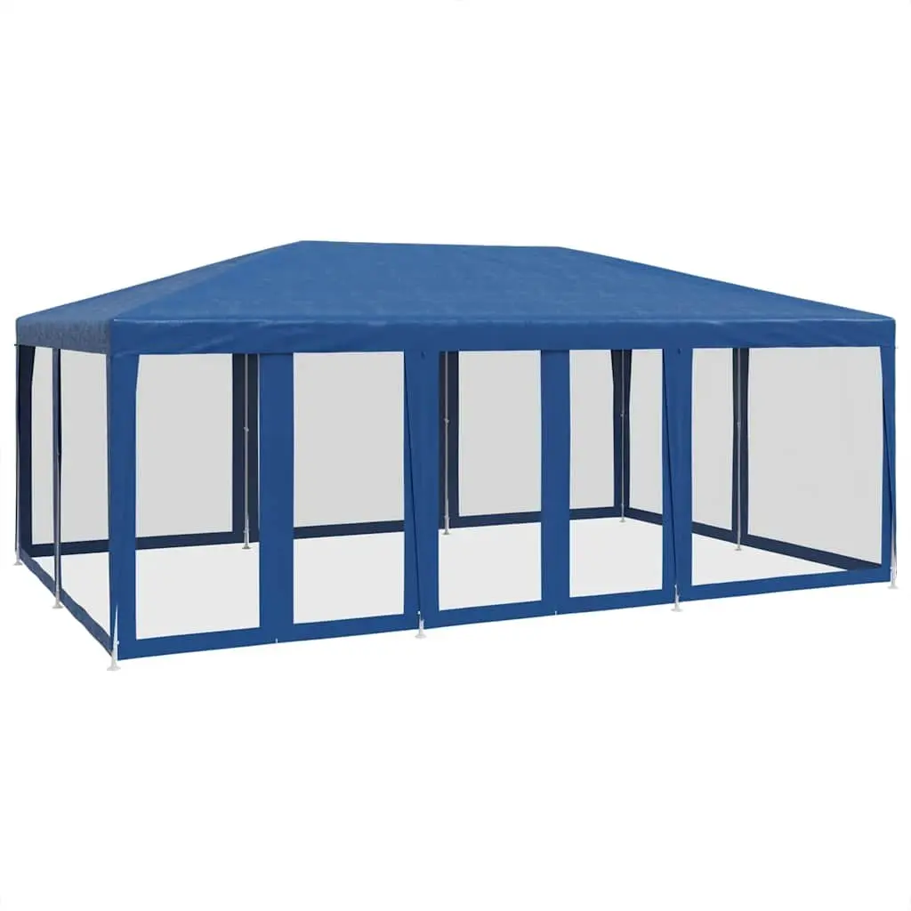 6x4m Blue Outdoor Gazebo Tent