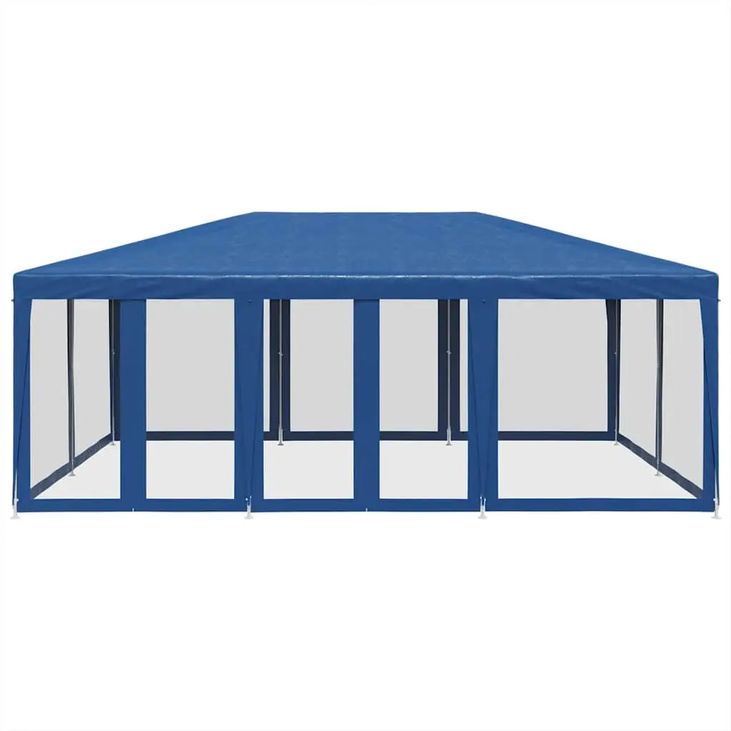 6x4m Blue Outdoor Gazebo Tent