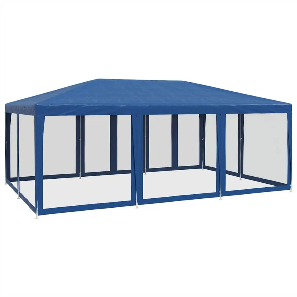 6x4m Blue Outdoor Gazebo Tent