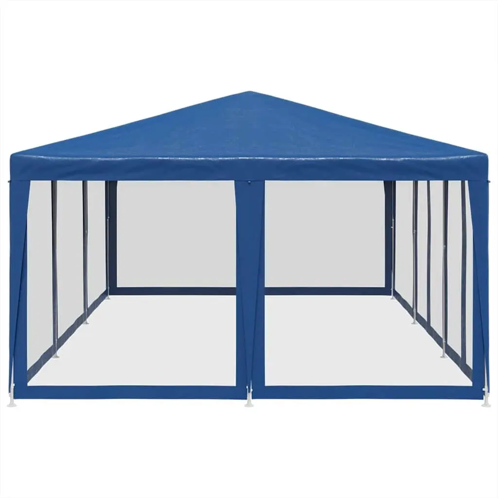 6x4m Blue Outdoor Gazebo Tent