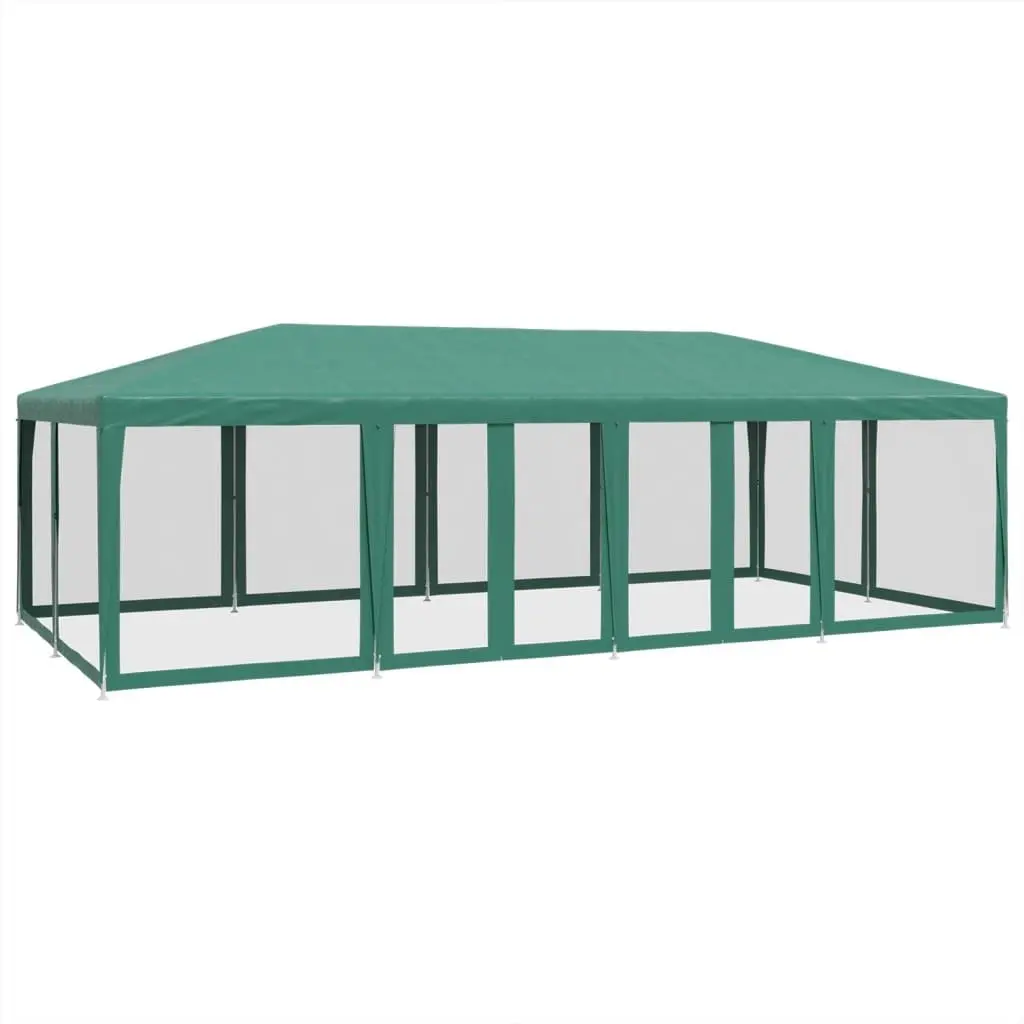 Party Tent Outdoor Gazebo 8x4m Green Mesh Sidewalls Heavy Duty Garden Shelter