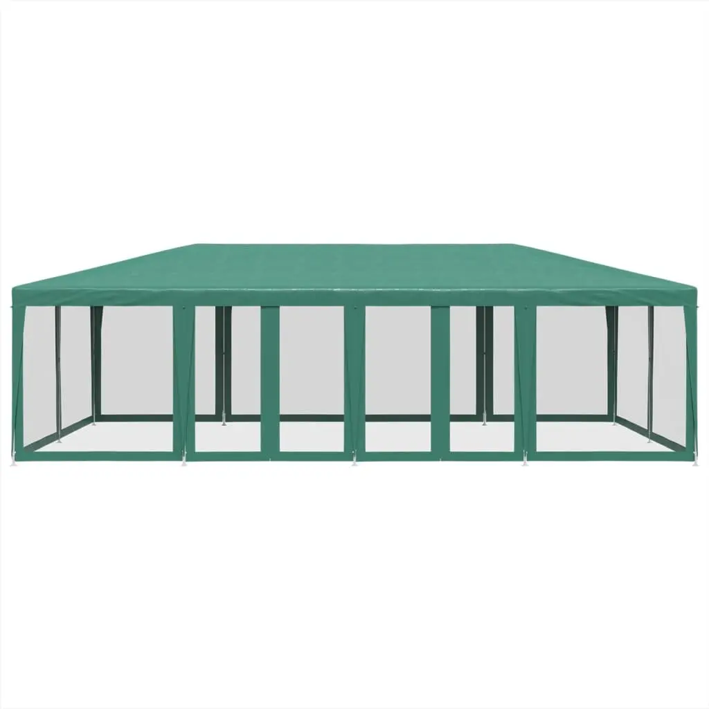 Party Tent Outdoor Gazebo 8x4m Green Mesh Sidewalls Heavy Duty Garden Shelter