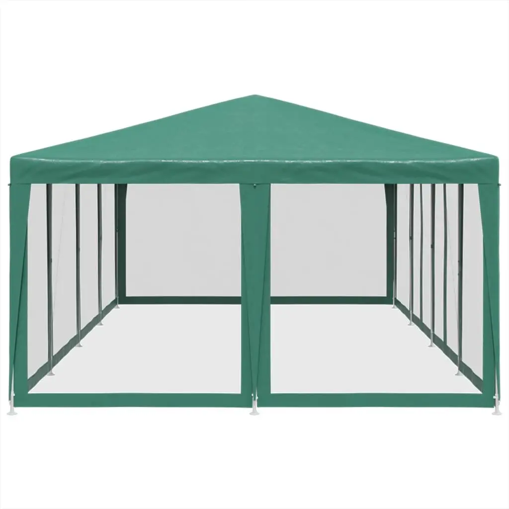 Party Tent Outdoor Gazebo 8x4m Green Mesh Sidewalls Heavy Duty Garden Shelter