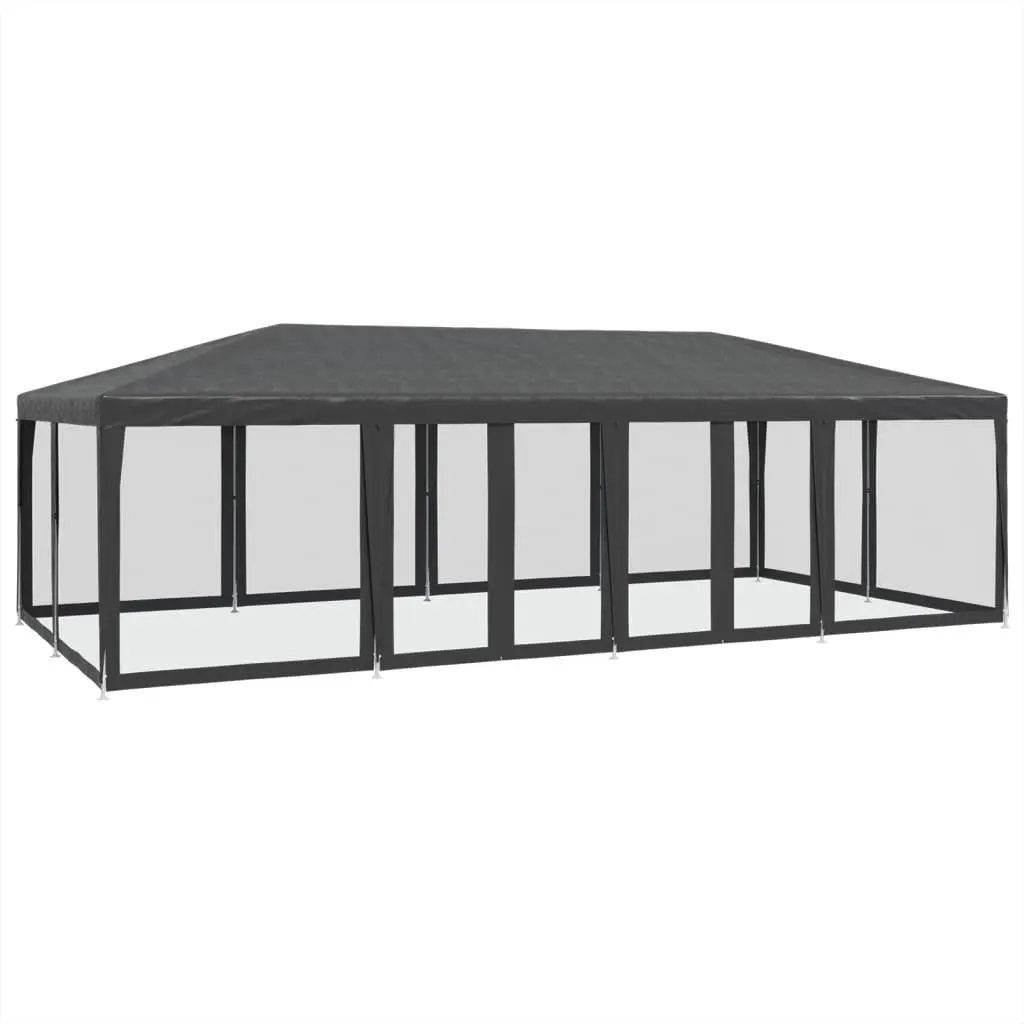 8x4m Outdoor Gazebo with Mesh Walls