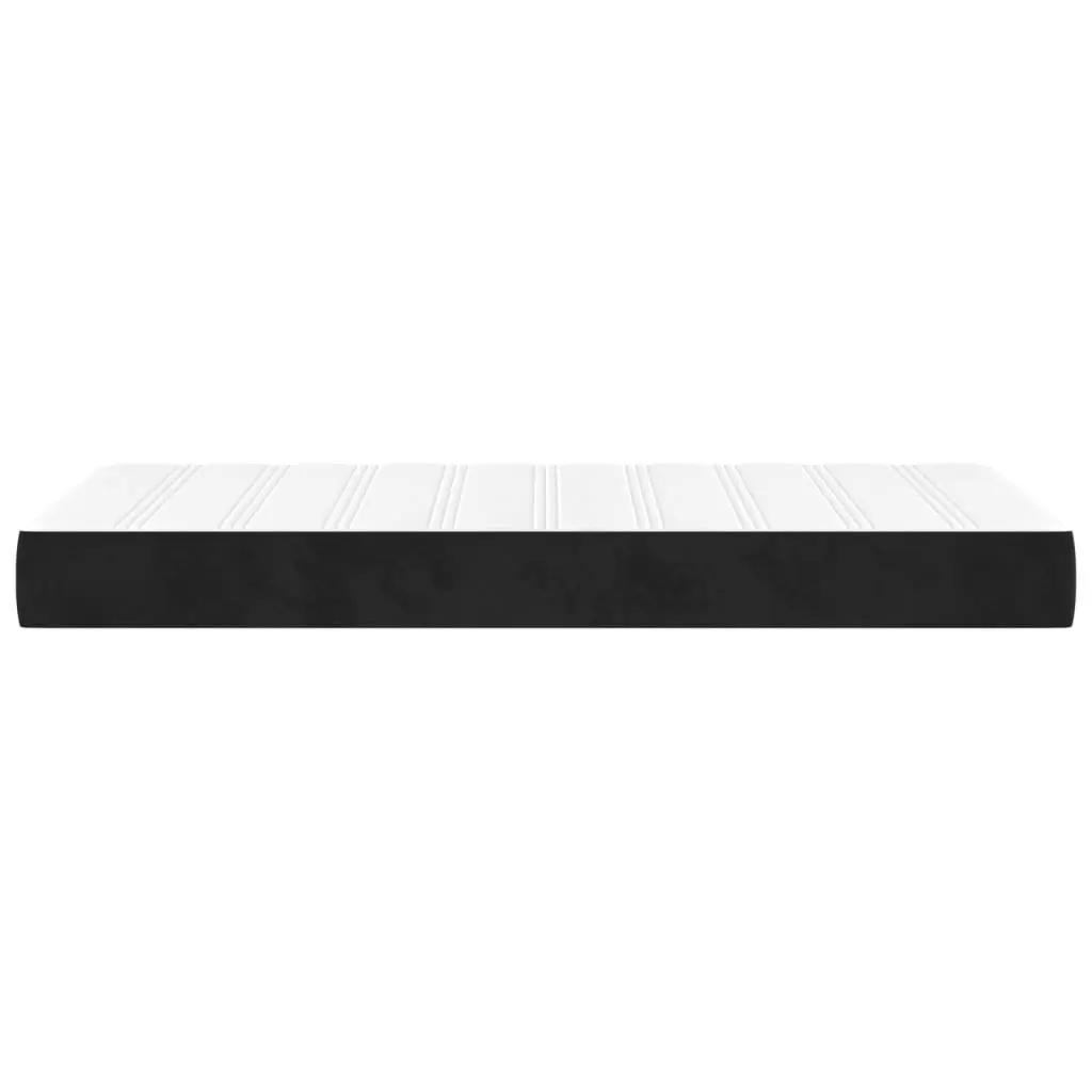Pocket Spring Mattress Black Velvet Medium Firm King Single Size 106x203x20cm