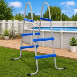 Specifications of Above Ground Pool Ladder 84cm Steel Blue