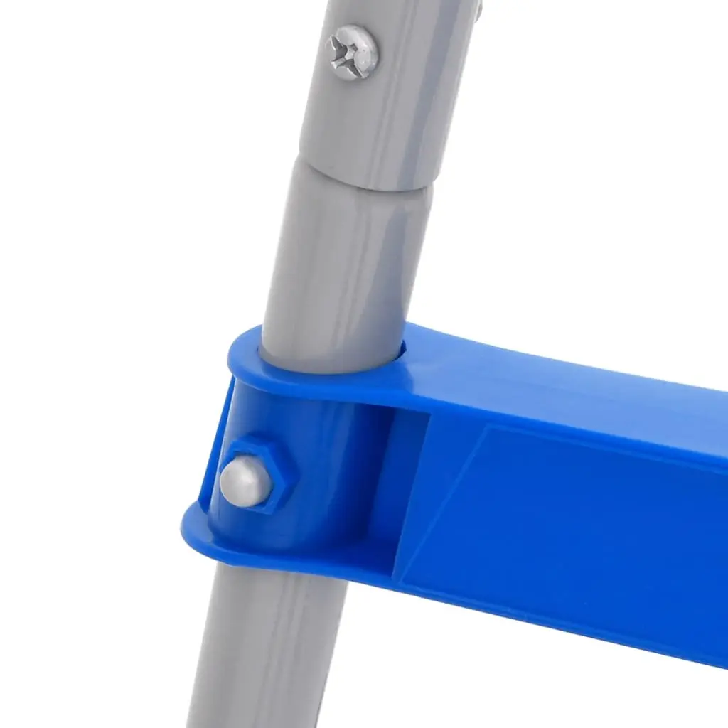 Pool Ladder Above Ground 84cm Steel Plastic Non-Slip Steps Blue