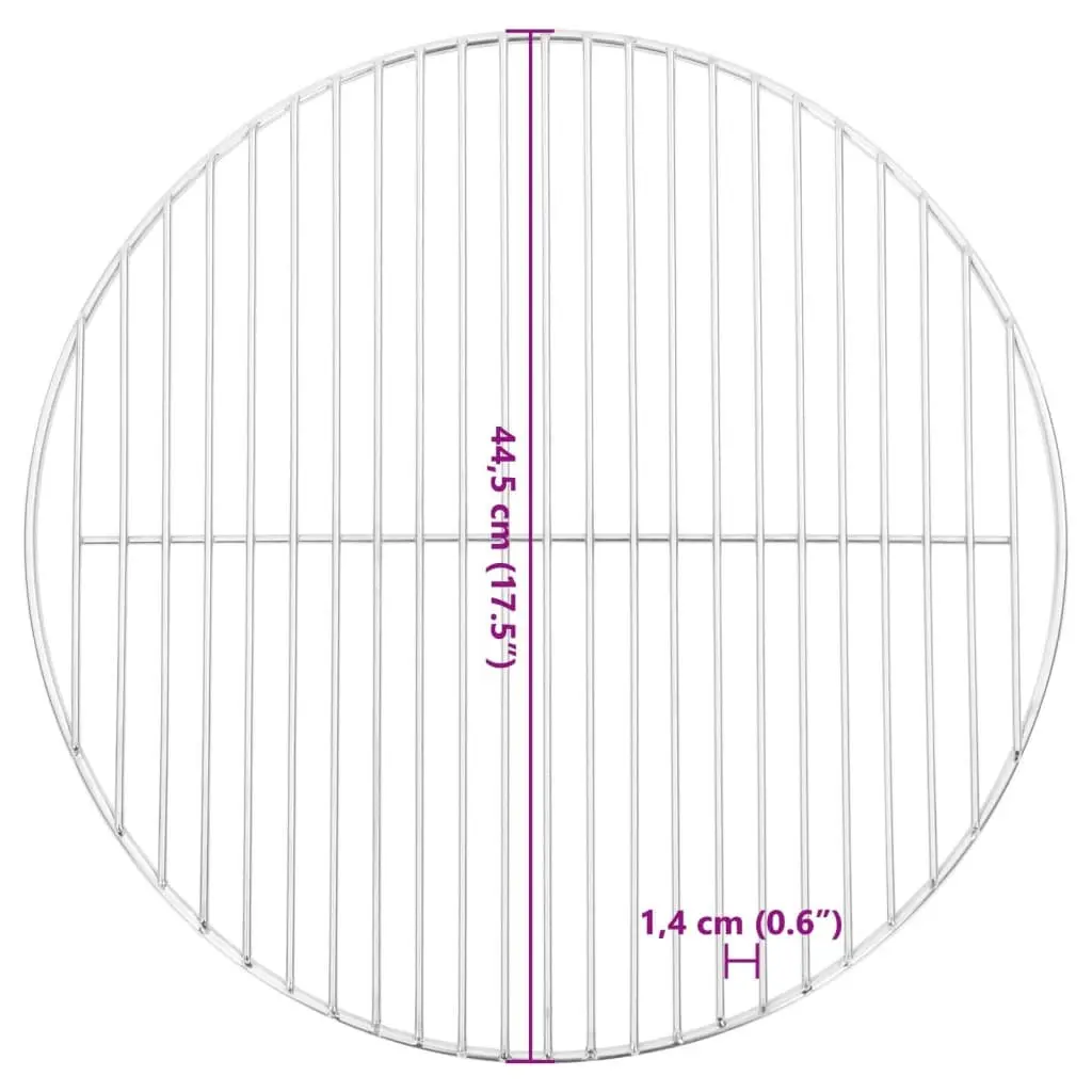 Stainless Steel Grill Grate for Outdoor Cooking Ø44.5cm