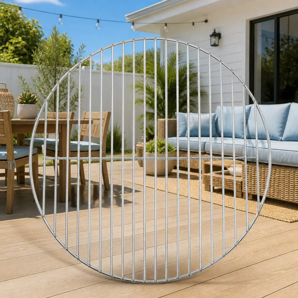 Round BBQ Grill Grate for Outdoor Cooking Ø47 cm