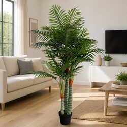 Specifications for Artificial Palm Tree: 180cm, 3 Trunks