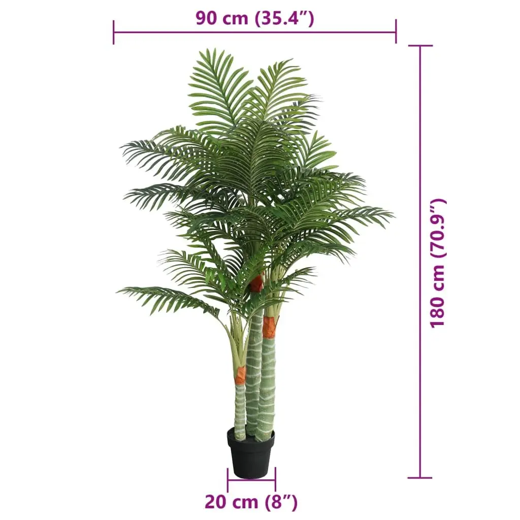 Artificial Palm Tree 180cm 3 Trunks Indoor Decorative Plant Home Garden Living