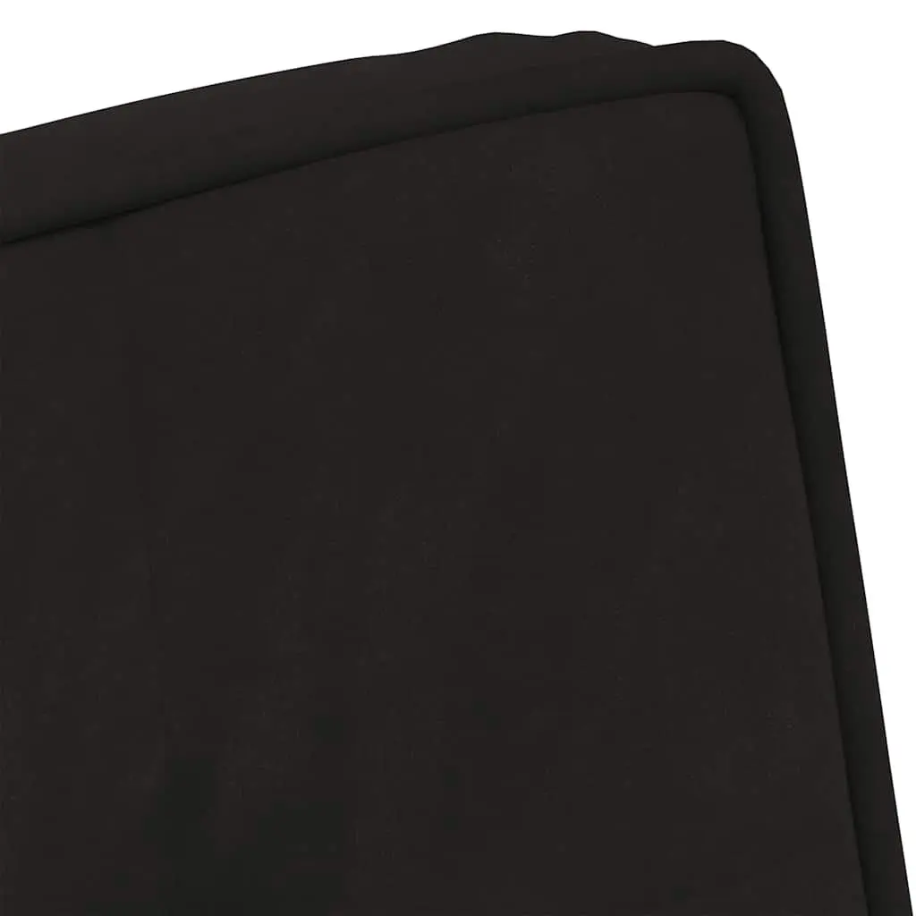 Relaxing Chair with Footrest Bedroom Black Velvet Upholstered