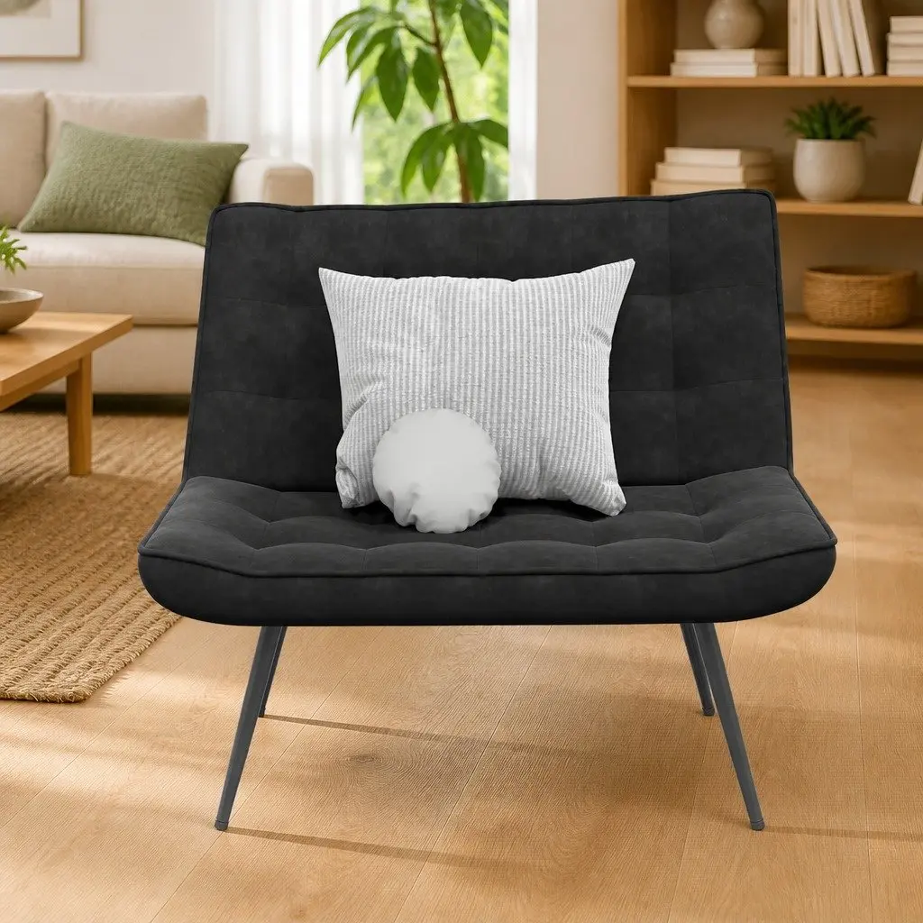 Black Velvet Bench with Backrest for Living Room 110 x 74 x 84 cm