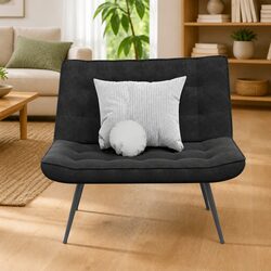 Specifications of Black Velvet Bench with Backrest