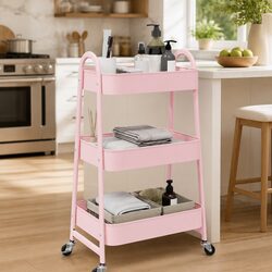3-Tier Storage Trolley: 42 x 41.5 x 77 cm