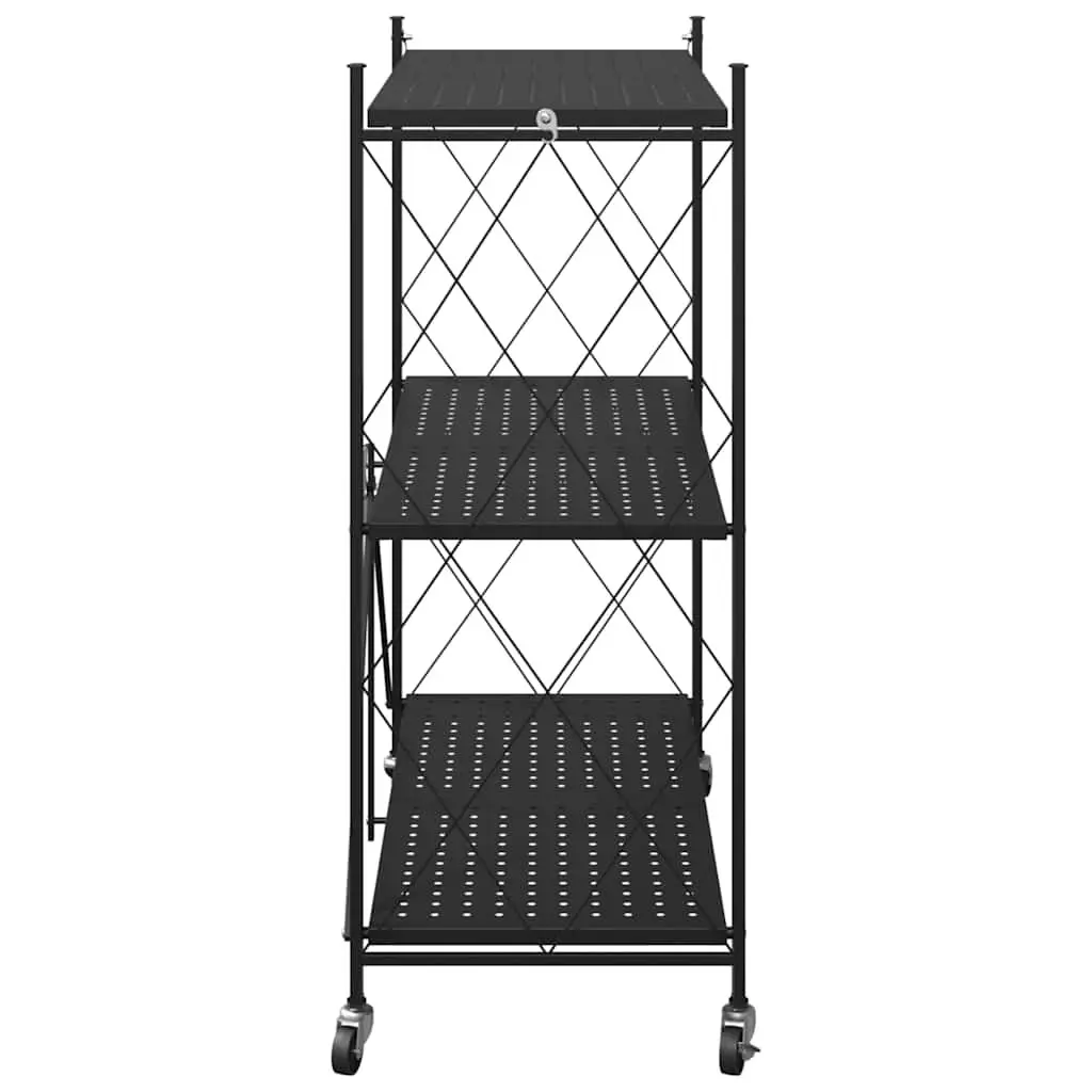 Storage Shelf on Wheels for Garage 71x34x88cm Steel