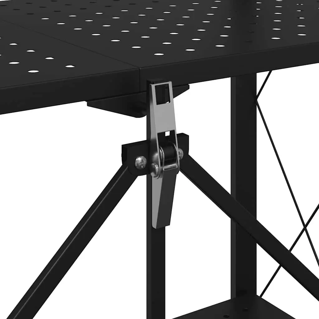 Storage Shelf on Wheels for Garage 71x34x88cm Steel