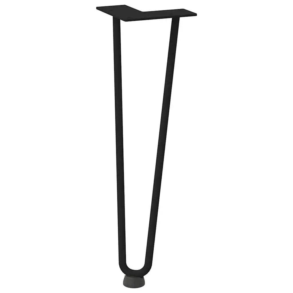 Hairpin Legs Coffee Table 4 pcs Black 42 cm Solid Steel
