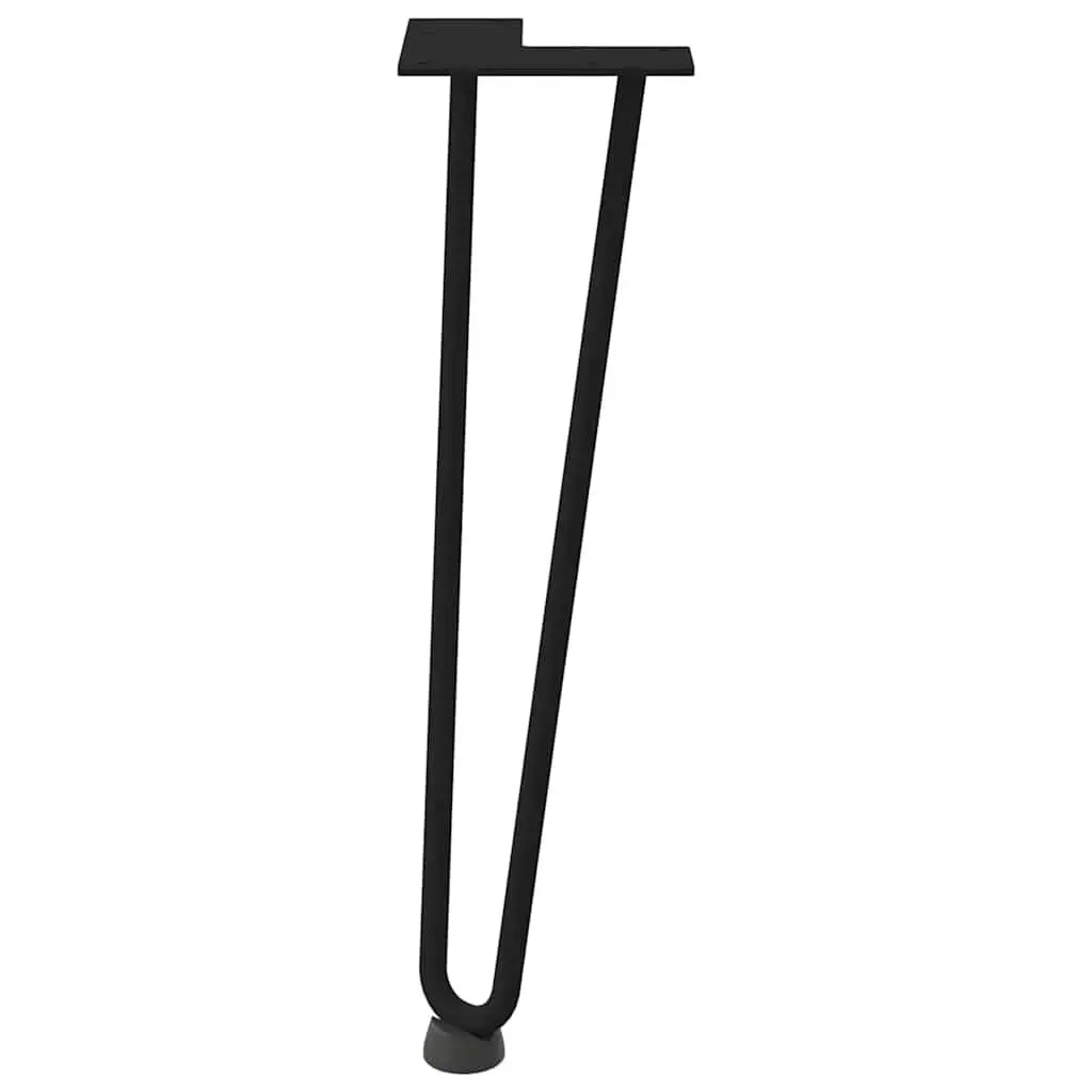 Hairpin Legs Coffee Table 4 pcs Black 42 cm Solid Steel