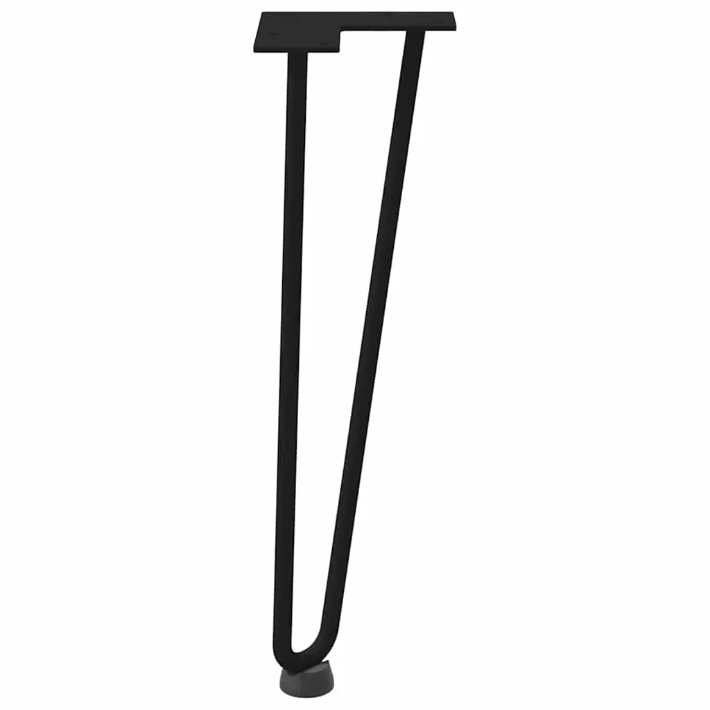 Hairpin Legs Coffee Table 4 pcs Black 42 cm Solid Steel