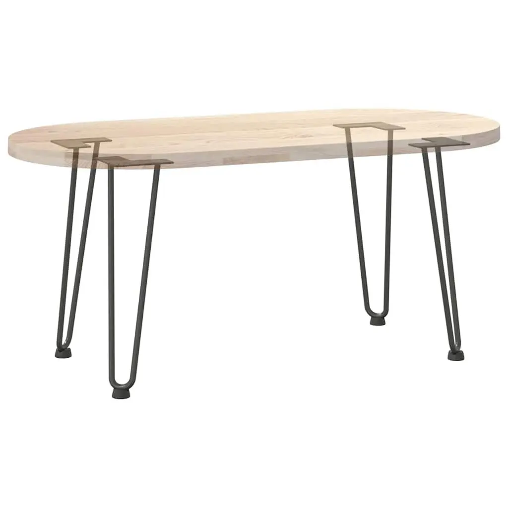 Hairpin Legs Coffee Table 4 pcs Black 42 cm Solid Steel