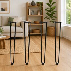 Specifications of Hairpin Table Legs - 72cm, Black Steel