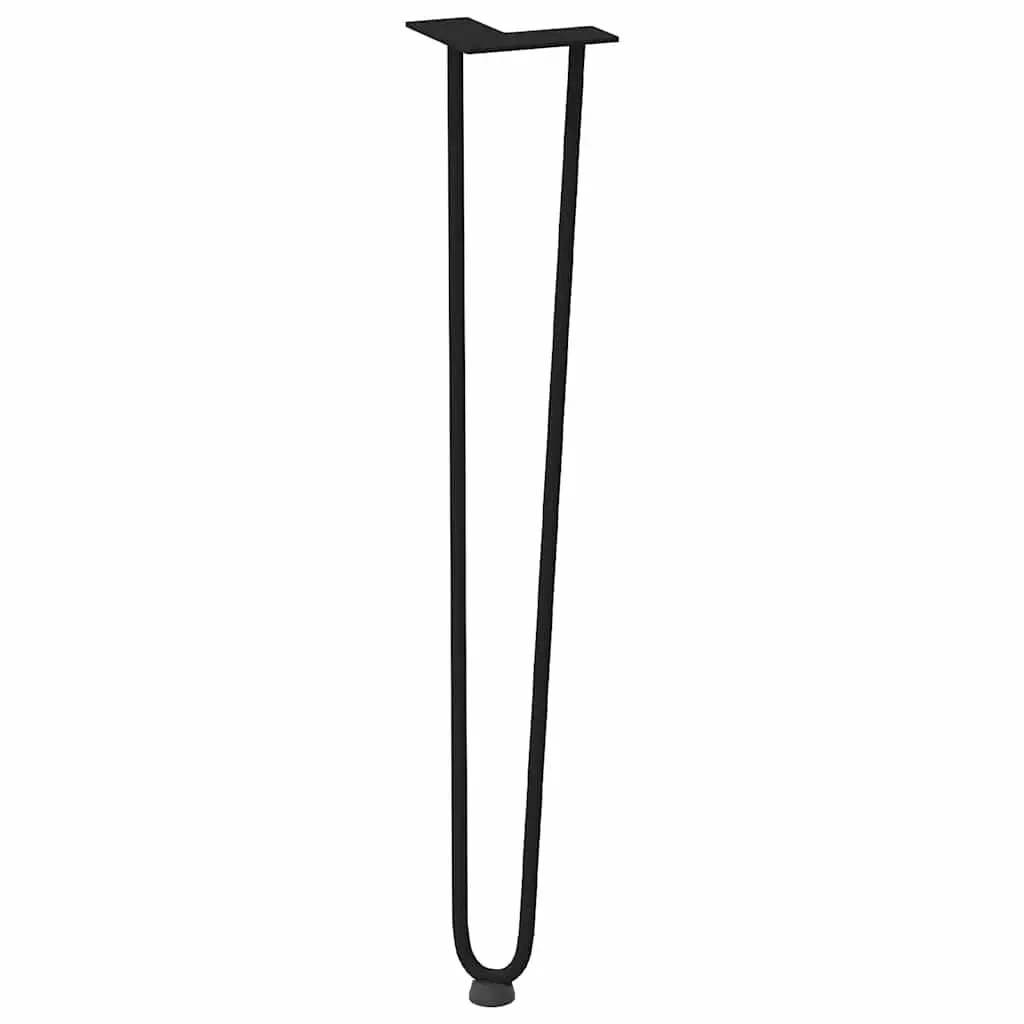 Hairpin Table Legs for Console Coffee Tables 72cm Black Steel 4pcs