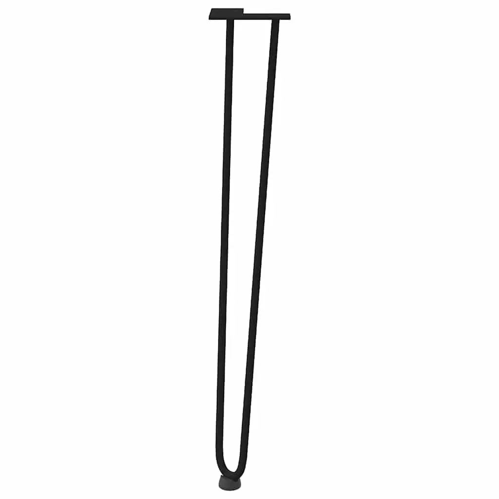 Hairpin Table Legs for Console Coffee Tables 72cm Black Steel 4pcs