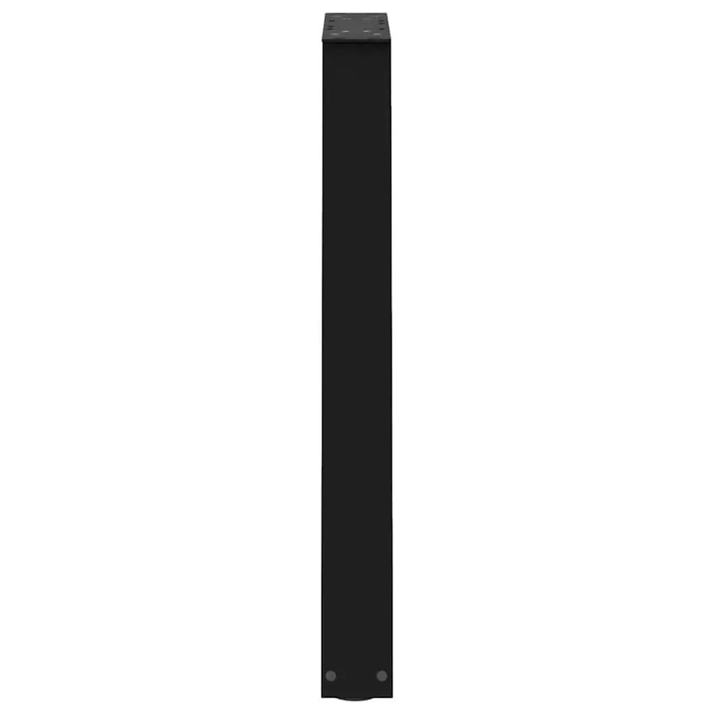 V-Shape Dining Table Legs Steel for Dining Room Black 60x72-73.3 cm