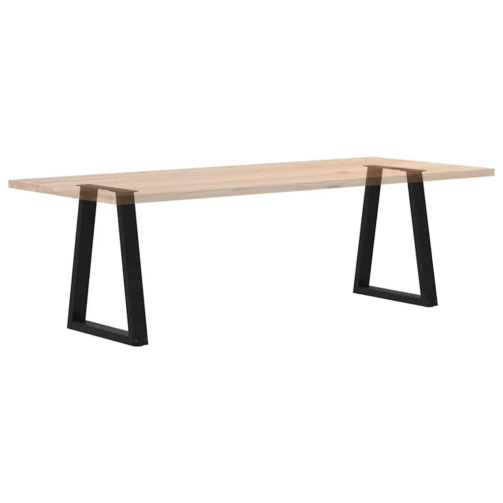 V-Shape Dining Table Legs Steel for Dining Room Black 60x72-73.3 cm