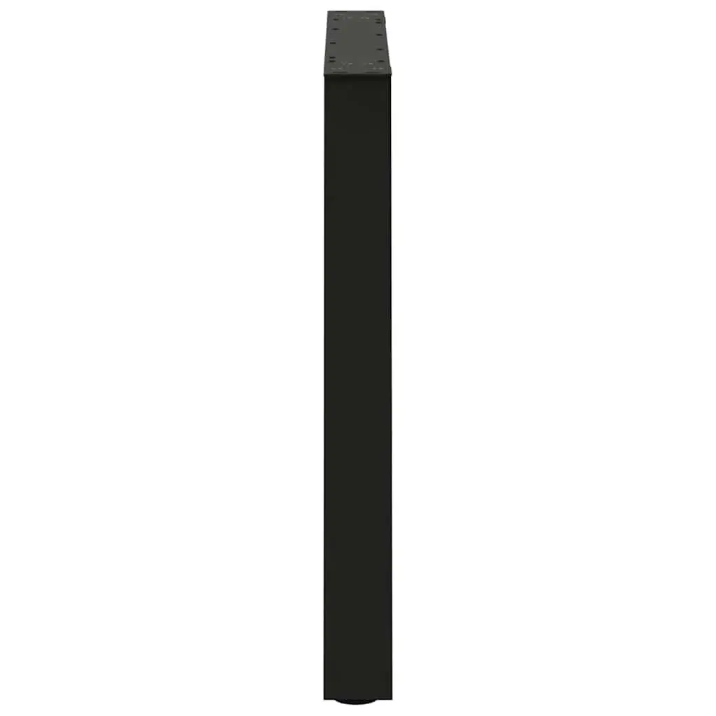 Dining Table Legs V-Shape Steel for Custom Dining Table Black 70x72-73.3cm 2pcs Adjustable Levellers