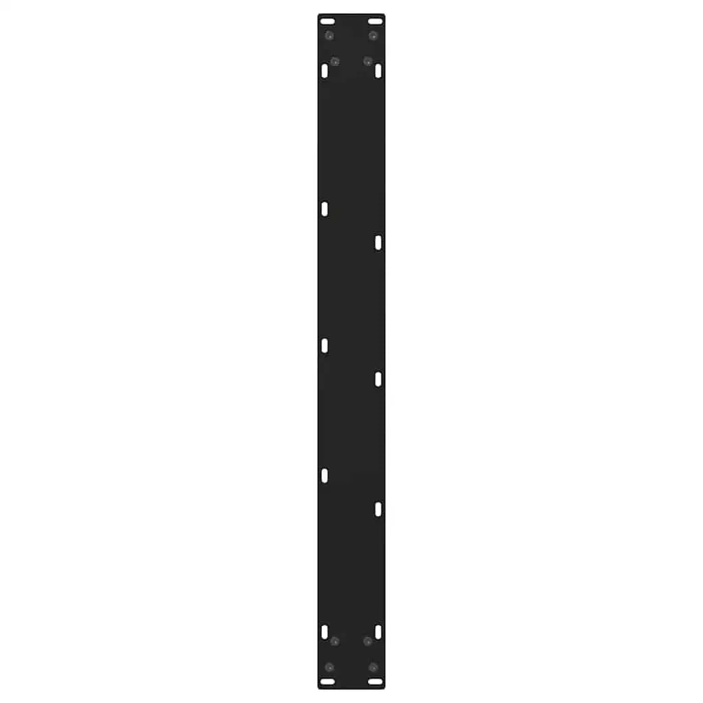 Dining Table Legs V-Shape Steel for Custom Dining Table Black 70x72-73.3cm 2pcs Adjustable Levellers