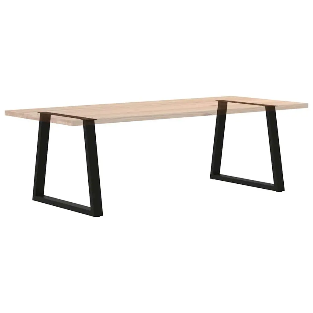 Dining Table Legs V-Shape Steel for Custom Dining Table Black 70x72-73.3cm 2pcs Adjustable Levellers