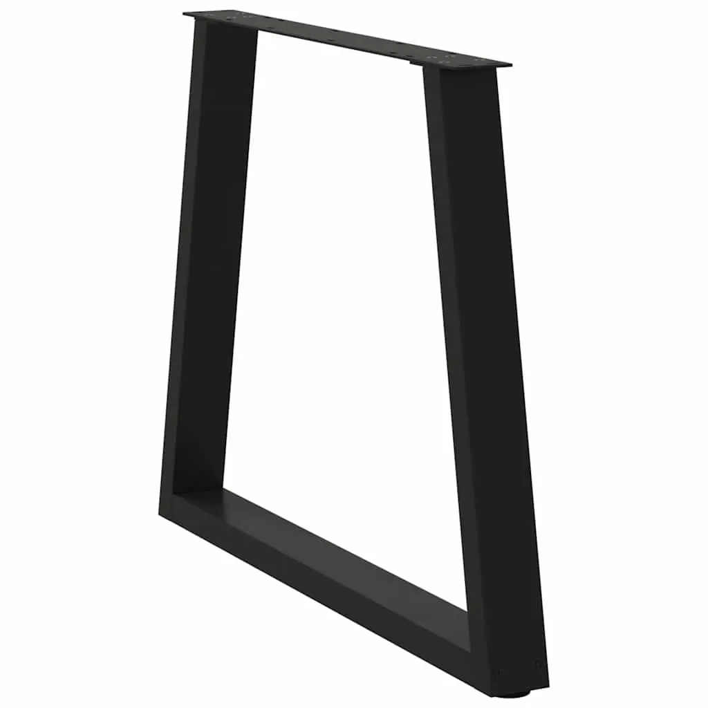 Dining Table Legs V-Shape for Customising 80x72-73.3cm Black Steel