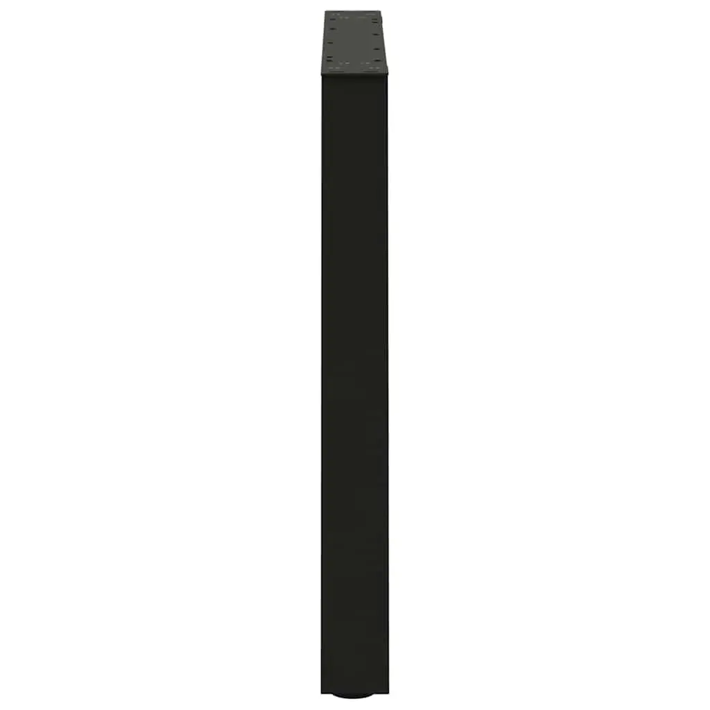 Dining Table Legs V-Shape for Customising 80x72-73.3cm Black Steel