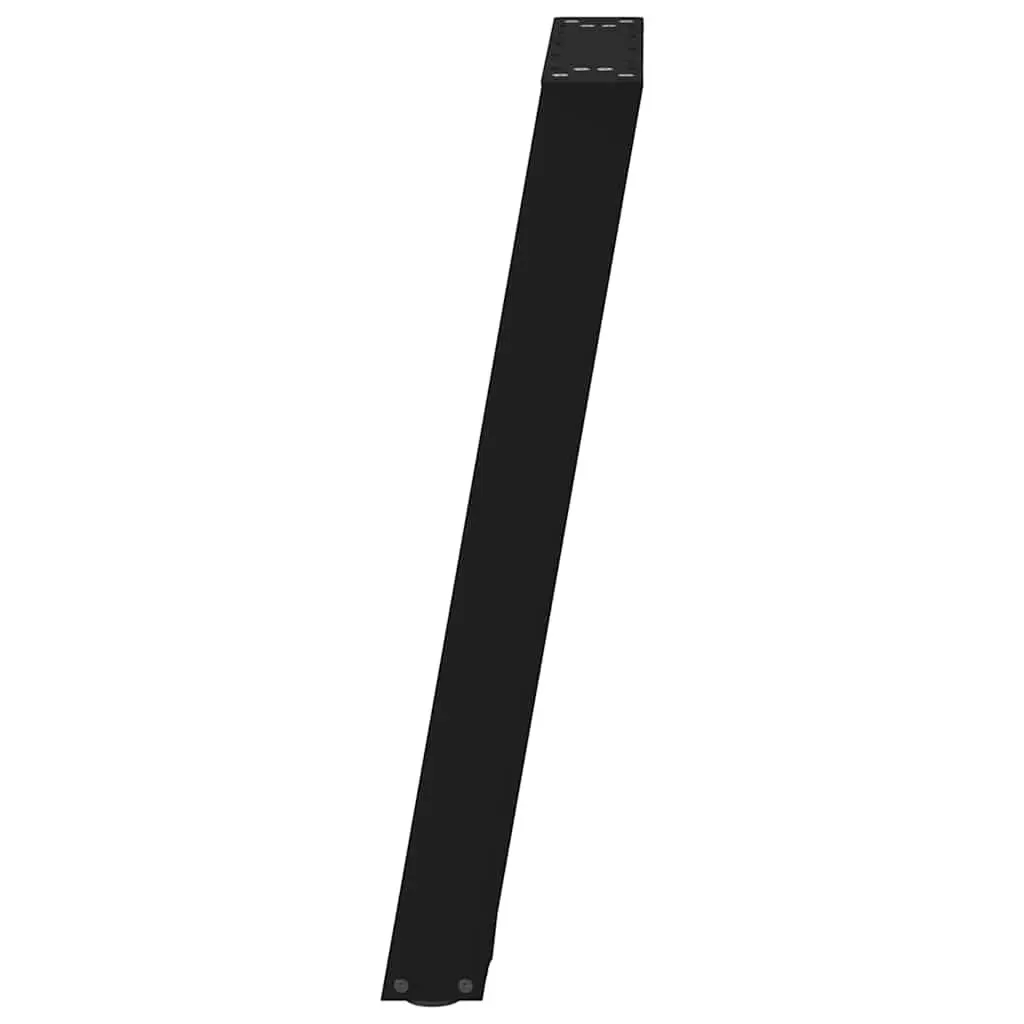 Dining Table Legs U-Shaped Steel 60x72-73cm Black Set of 2 Furniture Support