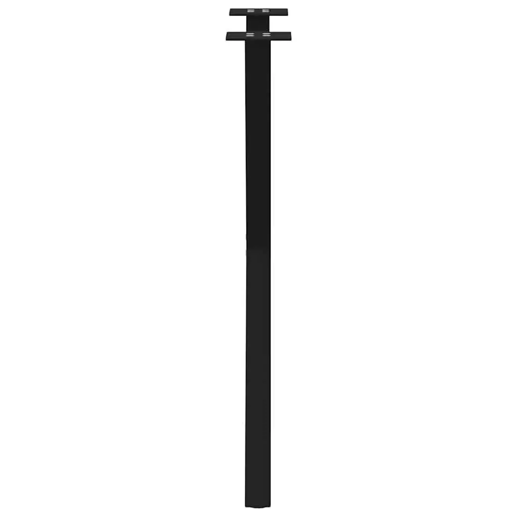 X-Shaped Dining Table Legs Steel Support Frame 57x72cm Black Set of 2
