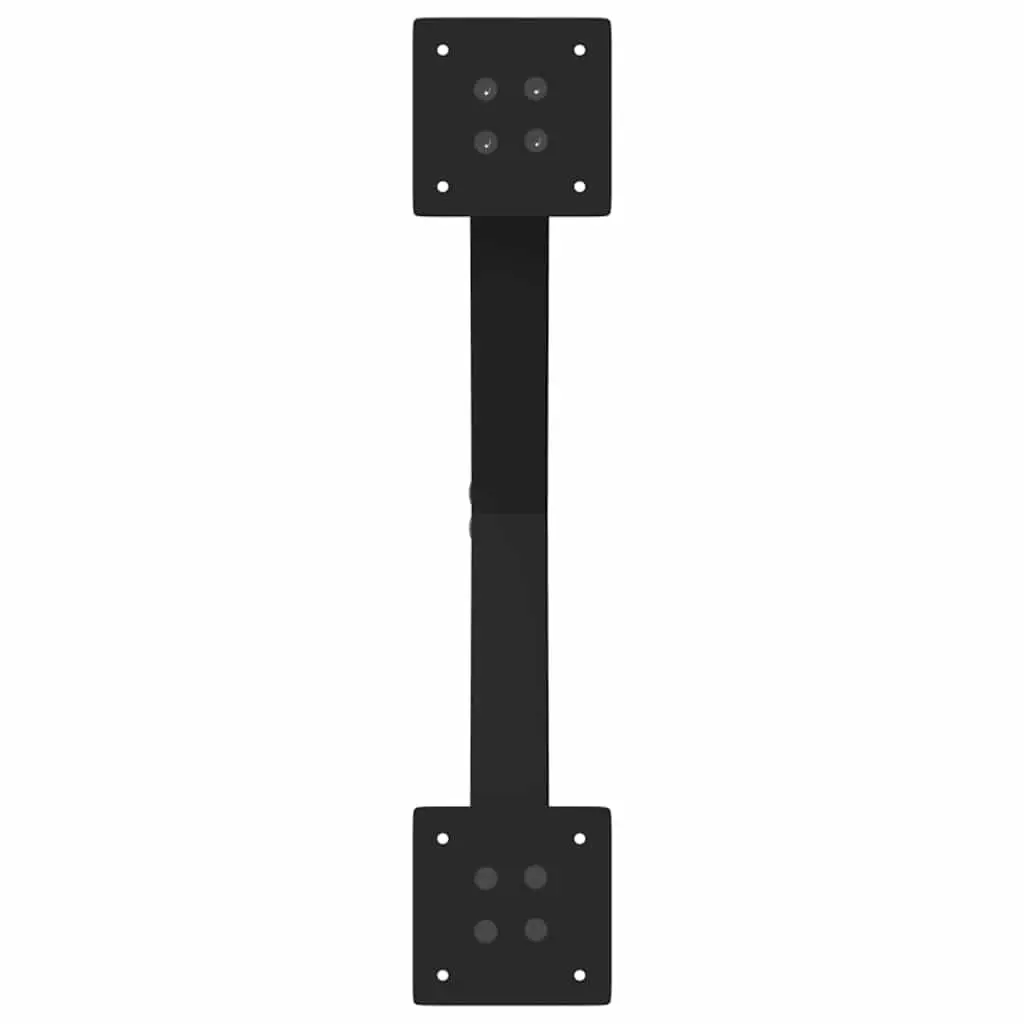 X-Shaped Dining Table Legs Steel Support Frame 57x72cm Black Set of 2